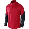 Nike : Sphere LS 1/2 Zip Red/Black/Reflective Silver Heren