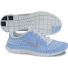 Nike : Free 3.0 V4 Silver Blue Dames Hardloopschoen