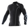 2XU : Elite Compression Top L/S Black/Steel Heren
