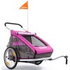 Croozer : Kid for 2 Kinderkar Roze Limited Edition