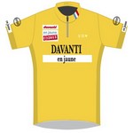 Davanti en Jaune Fietsshirt Heren
