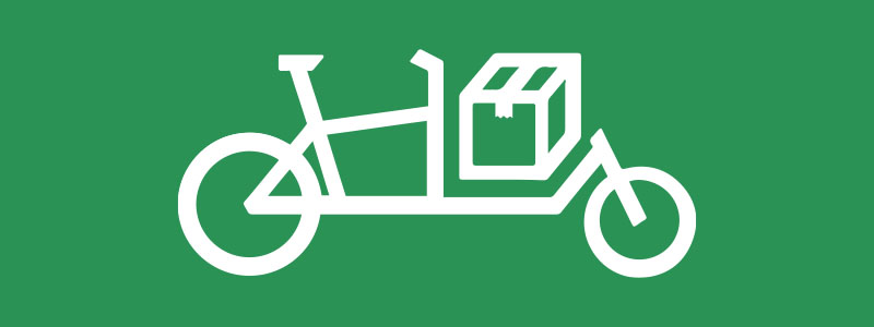 Bezorging per fietskoerier