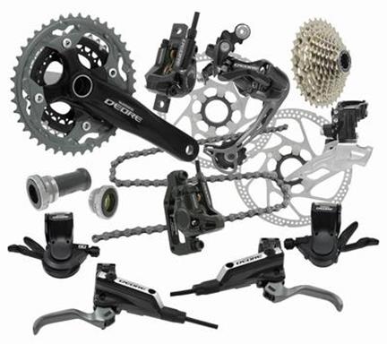 Shimano Deore XT FC-T8000 3x10 Guarnitura - black