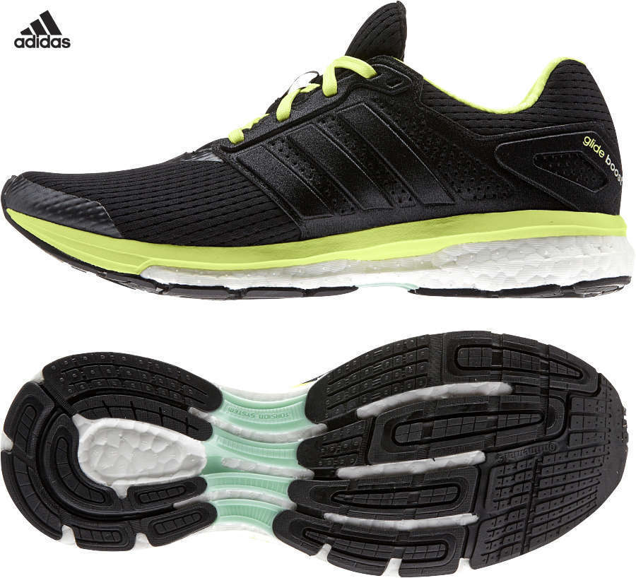 Supernova Glide Boost 7 Hardloopschoenen Zwart Geel Dames