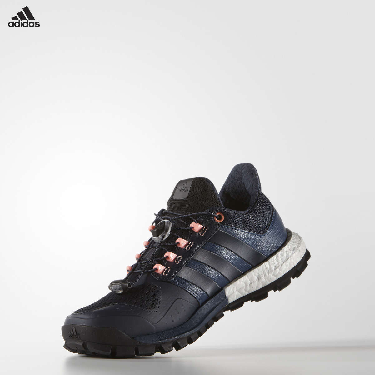 adidas Adistar Raven Boost Trail Hardloopschoenen Blauw/Oranje Dames