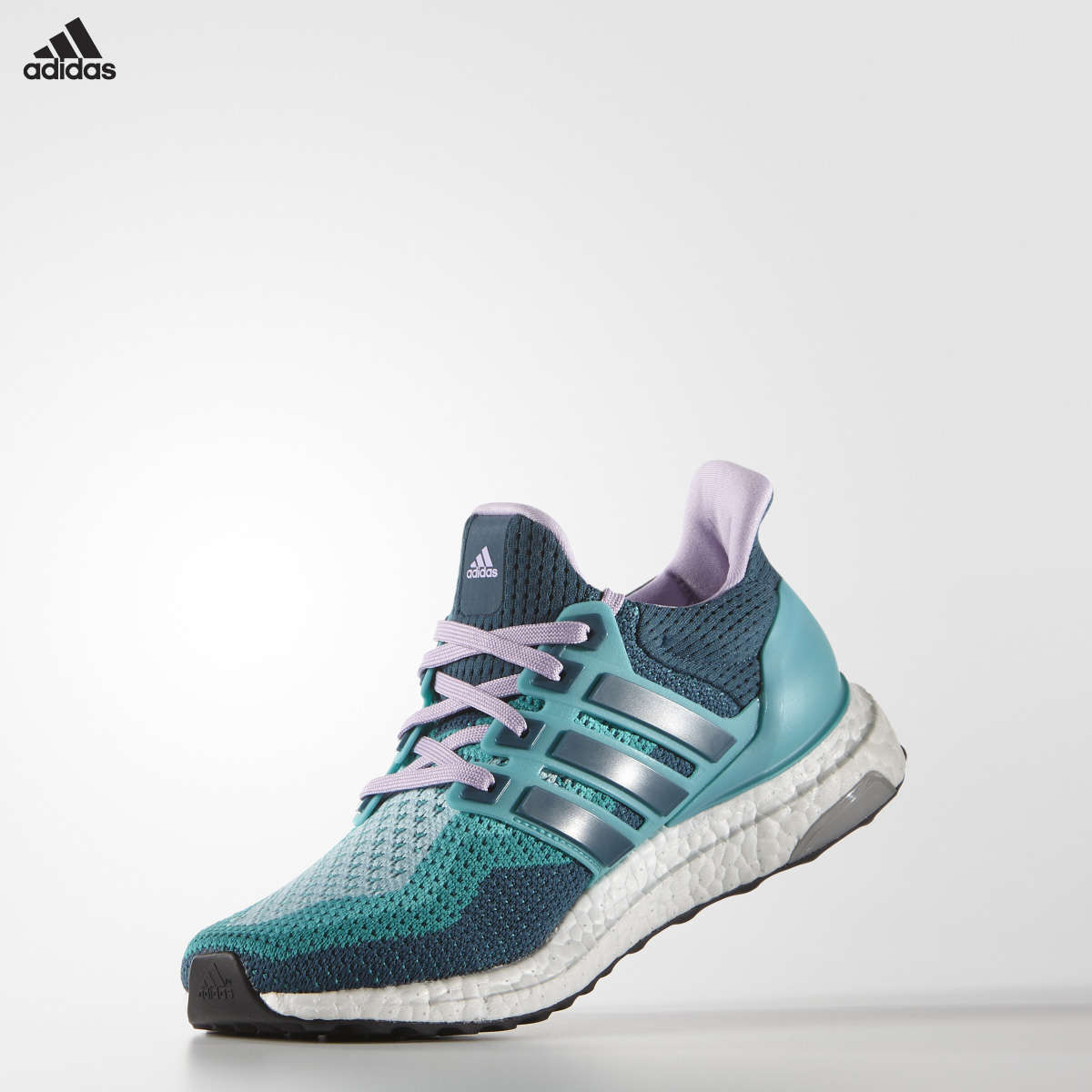 adidas Ultra Boost Hardloopschoenen Groen/Zwart/Paars Dames