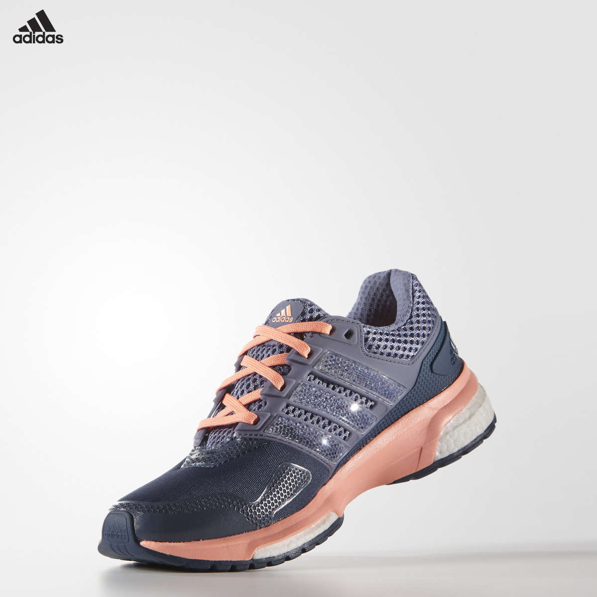 adidas Response 2 Techfit Hardloopschoenen Blauw/Paars/Oranje Dames