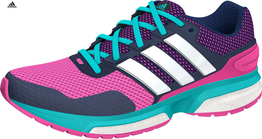 adidas Response Boost 2 Hardloopschoenen Roze/Paars/Blauw Dames