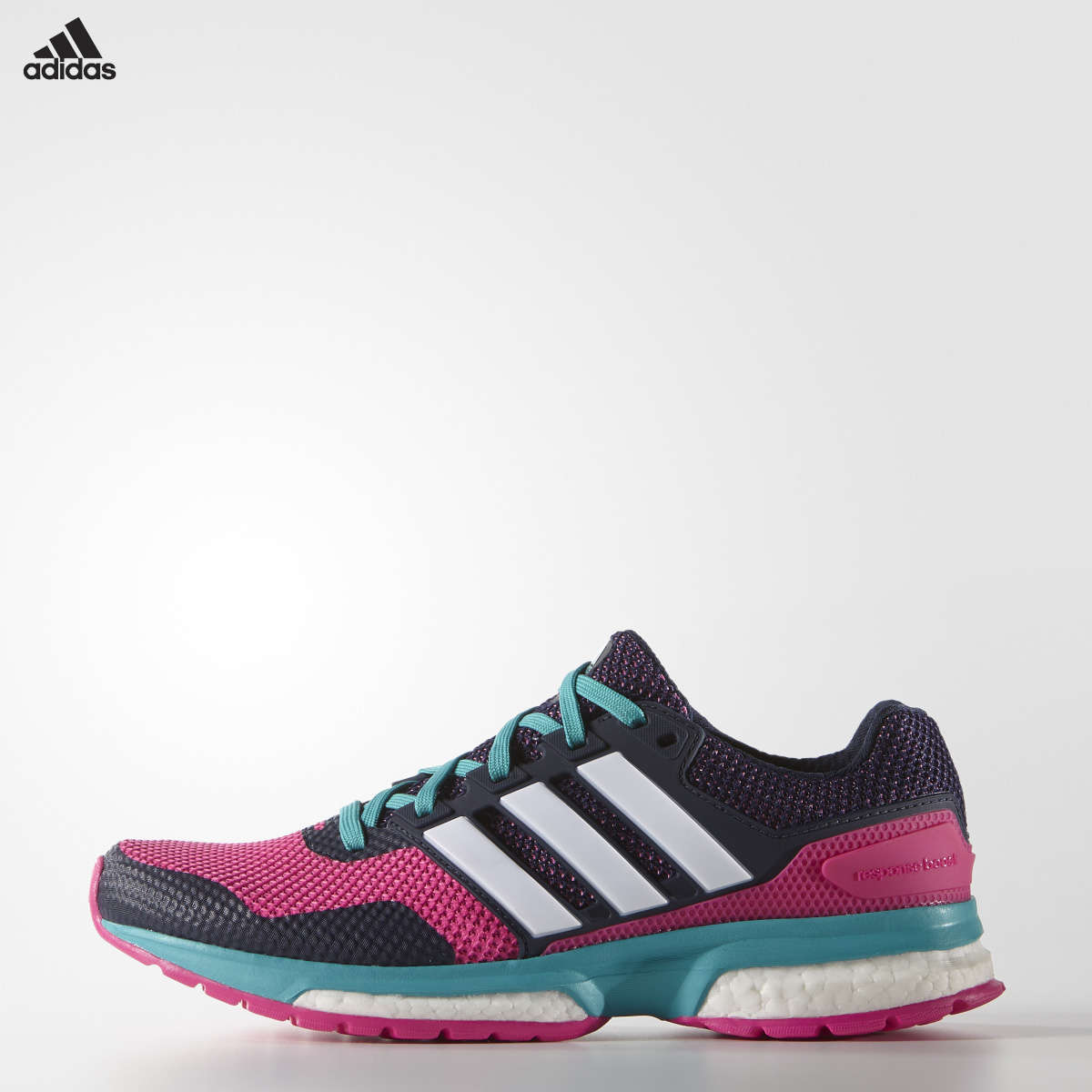 adidas Response Boost 2 Hardloopschoenen Roze/Paars/Blauw Dames