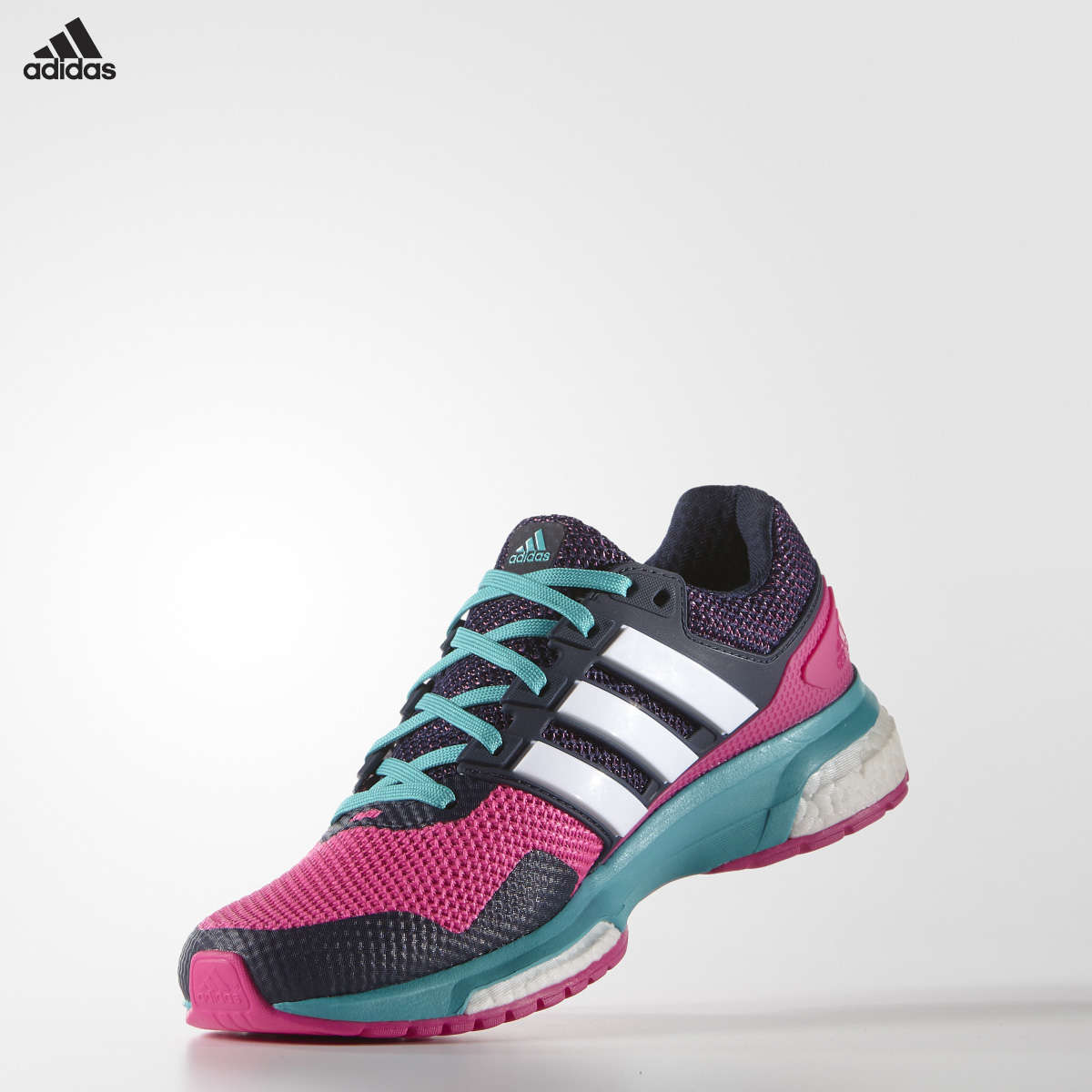 adidas Response Boost 2 Hardloopschoenen Roze/Paars/Blauw Dames