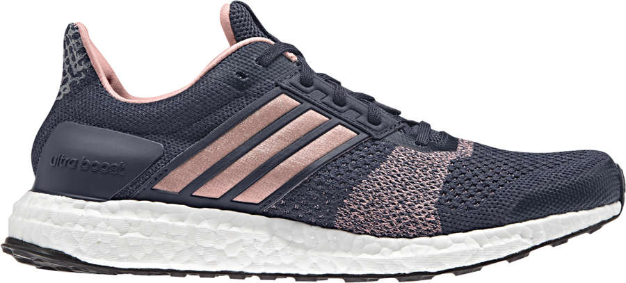 adidas Ultra Boost ST Hardloopschoenen Blauw/Roze Dames