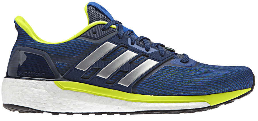 adidas Supernova Glide 9 Hardloopschoenen Blauw/Zilver/Geel Heren