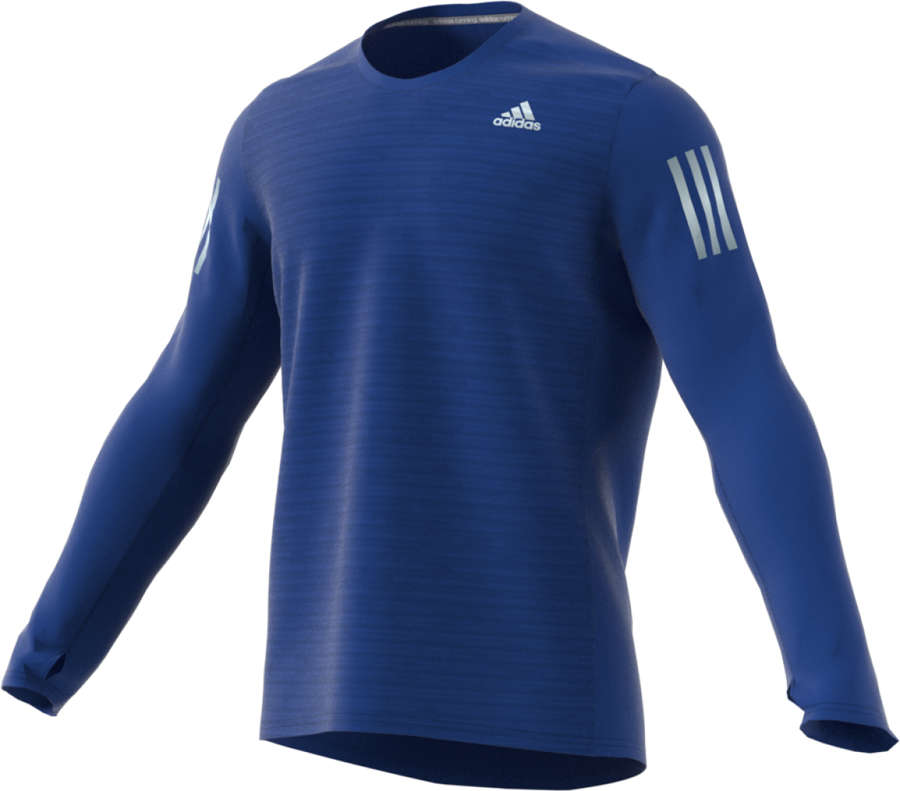 adidas Response Hardloopshirt Lange Mouwen Blauw Heren