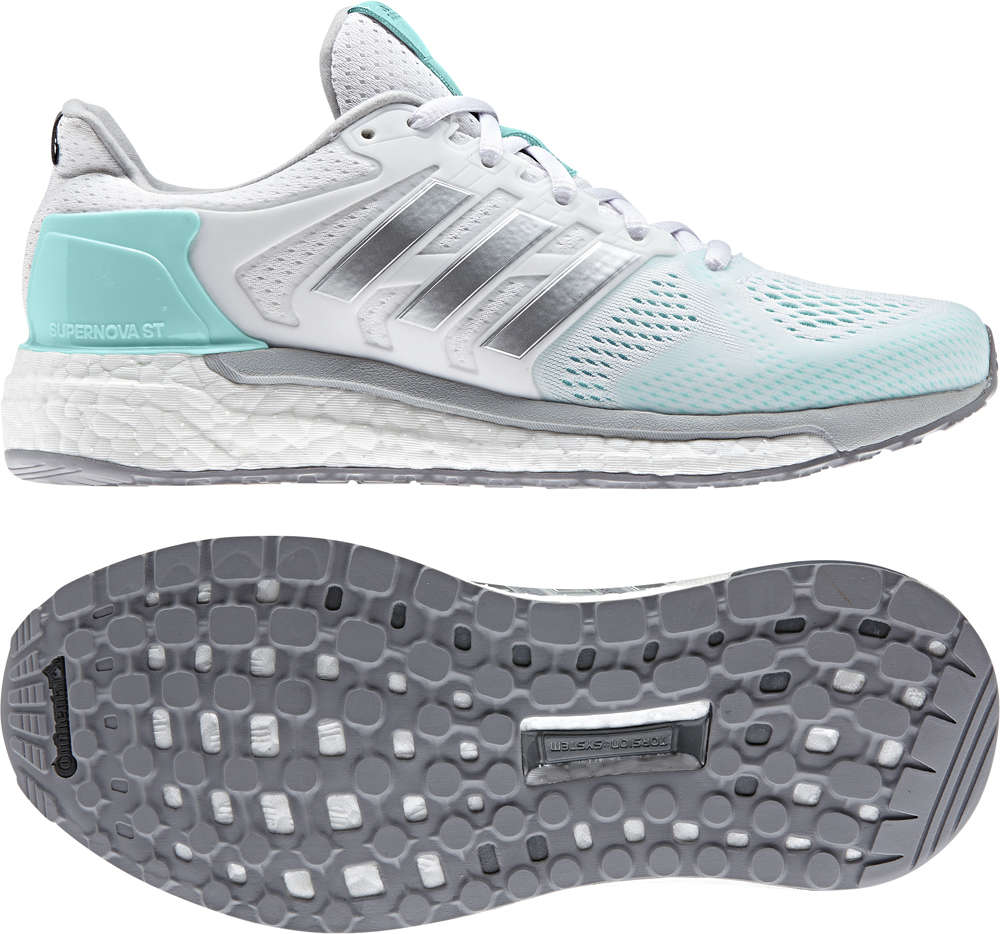 adidas Supernova ST Hardloopschoenen Wit/Groen Dames