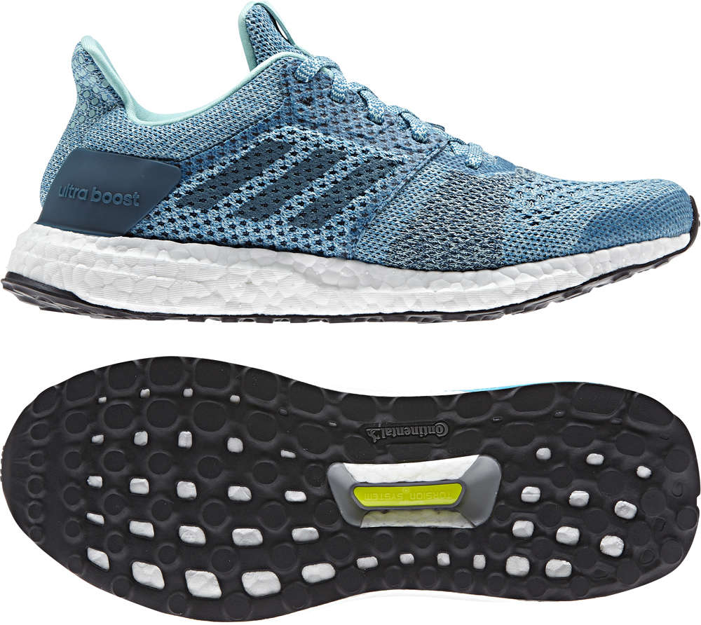 adidas Ultra Boost ST Hardloopschoenen Blauw/Wit Dames