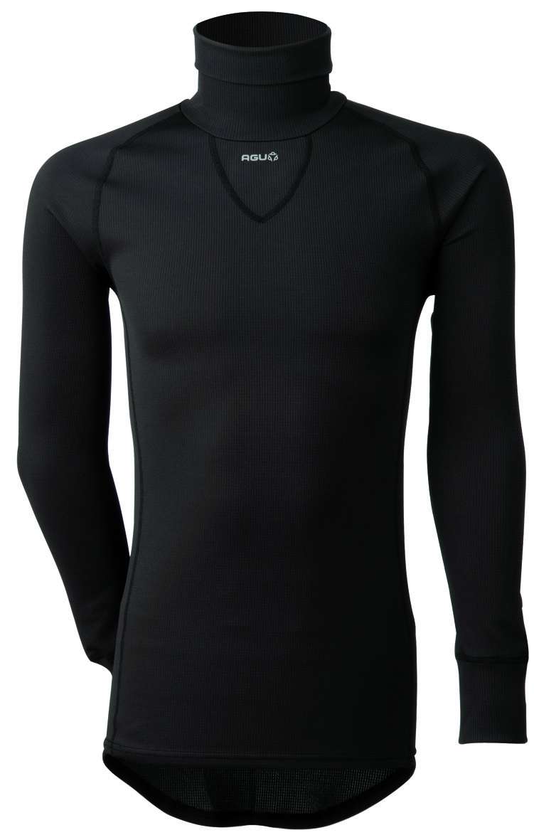 AGU Secco Turtle Neck Thermoshirt Lange Mouwen Heren Zwart