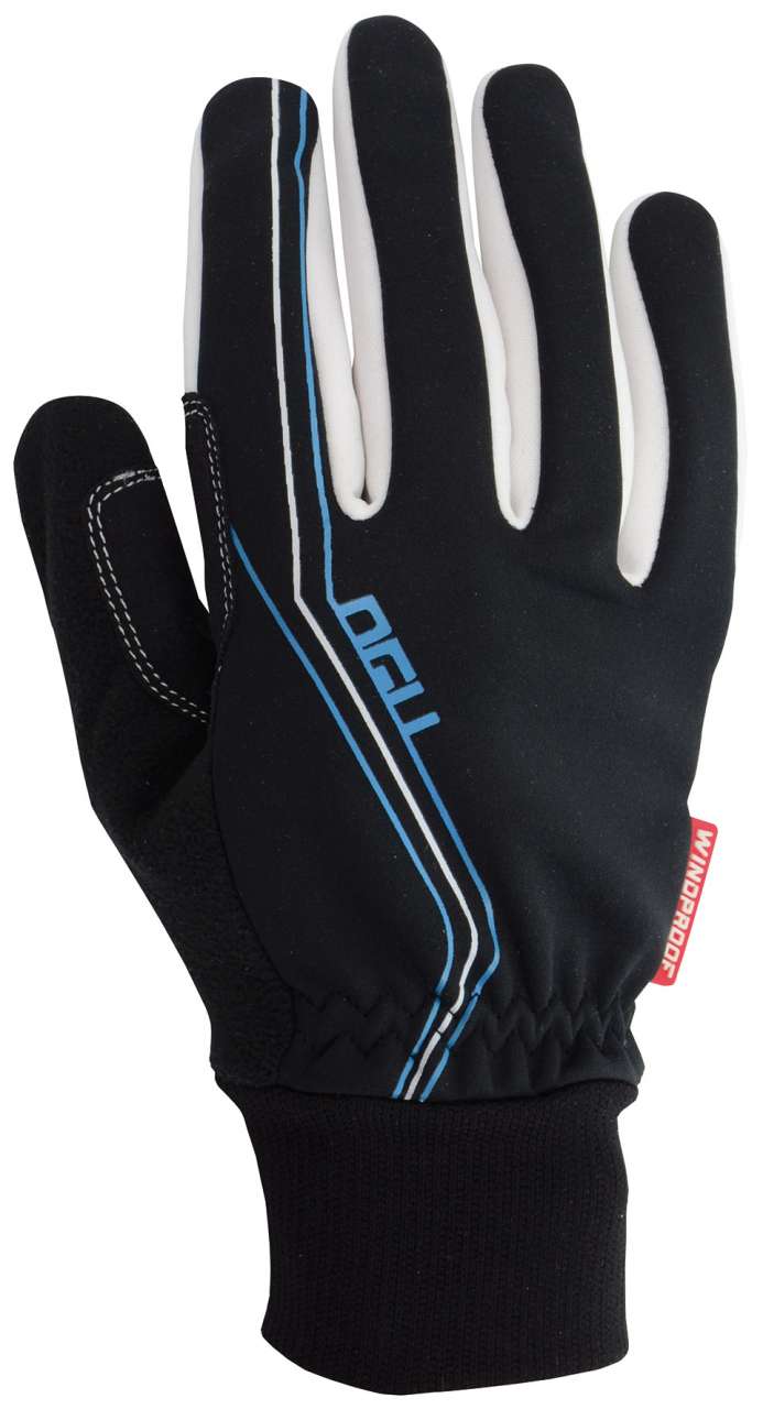AGU Windproof Handschoenen Zwart/Blauw Dames