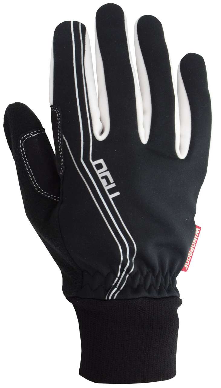 AGU Windproof Handschoenen Zwart/Zilver Dames