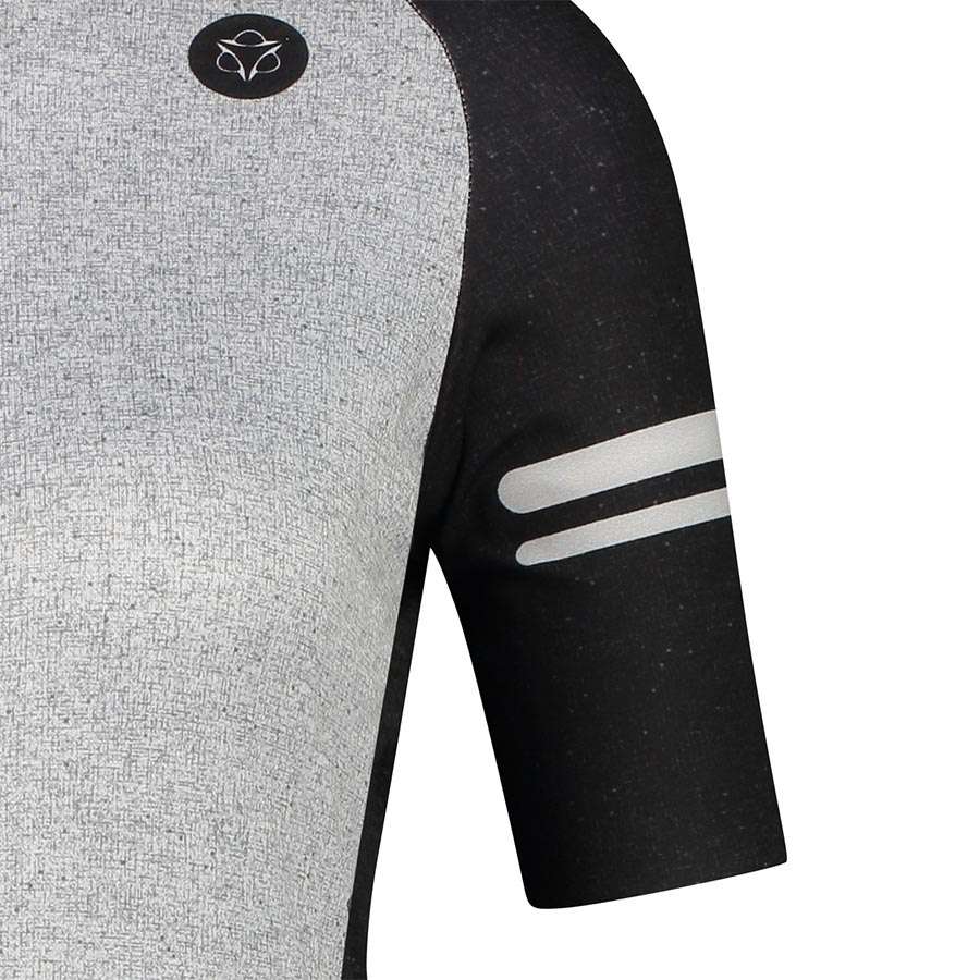 AGU Essential Melange Fietsshirt Korte Mouwen Grijs/Zwart Dames