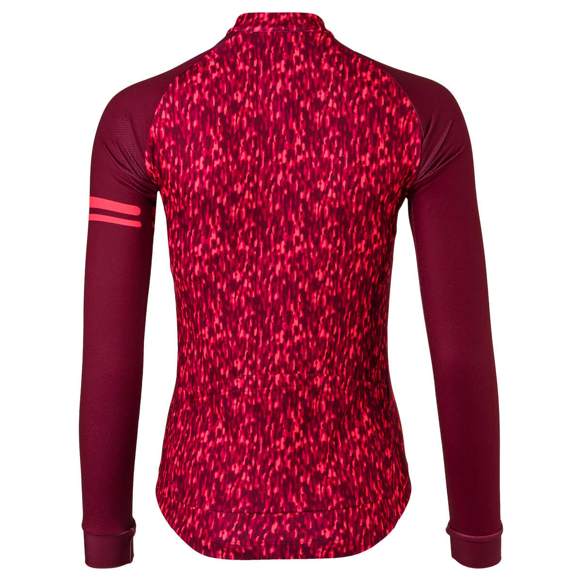 AGU Essential Melange Fietsshirt Lange Mouwen Rood/Roze Dames