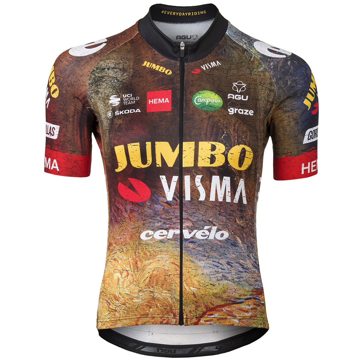 AGU Jumbo-Visma Replica TDF 2022 Fietsshirt Korte Mouwen Dames