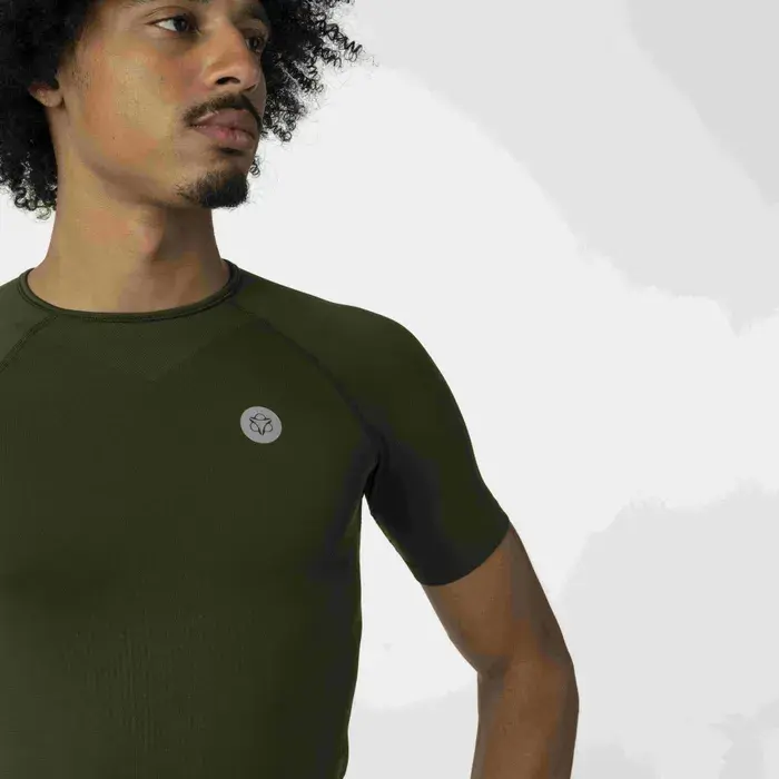 AGU Everyday Ondershirt Korte Mouwen Legergroen koop je bij Futurumshop