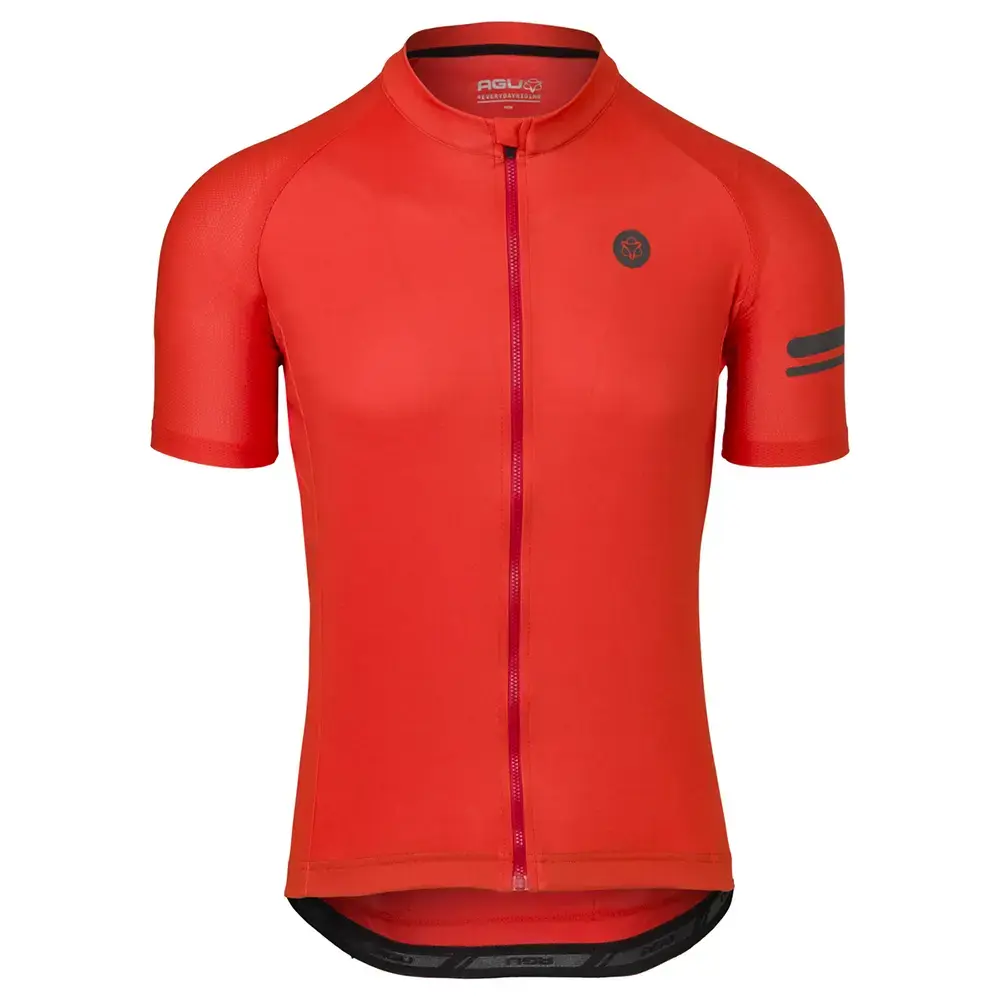 AGU Essential Core Fietsshirt Korte Mouwen Rood Heren koop je bij