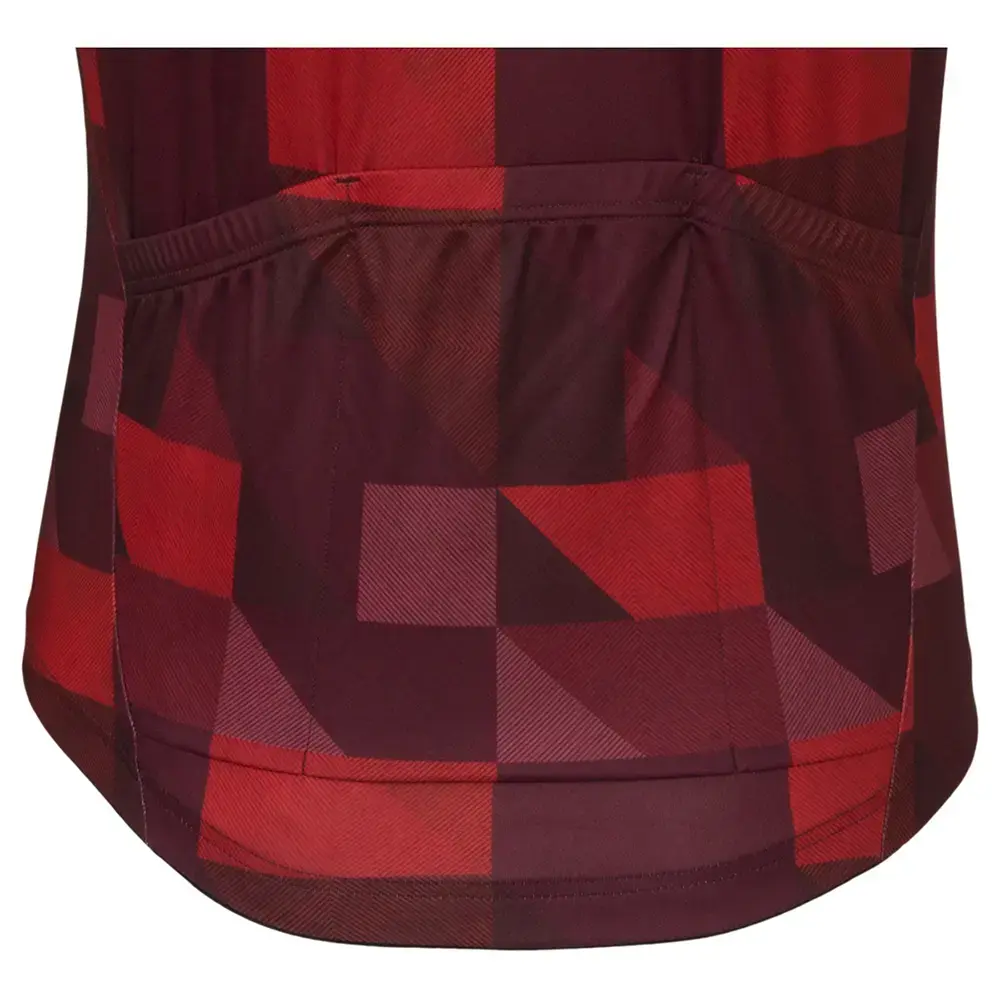 AGU Triangle Stripe Essential Fietsshirt Korte Mouwen Rood Heren