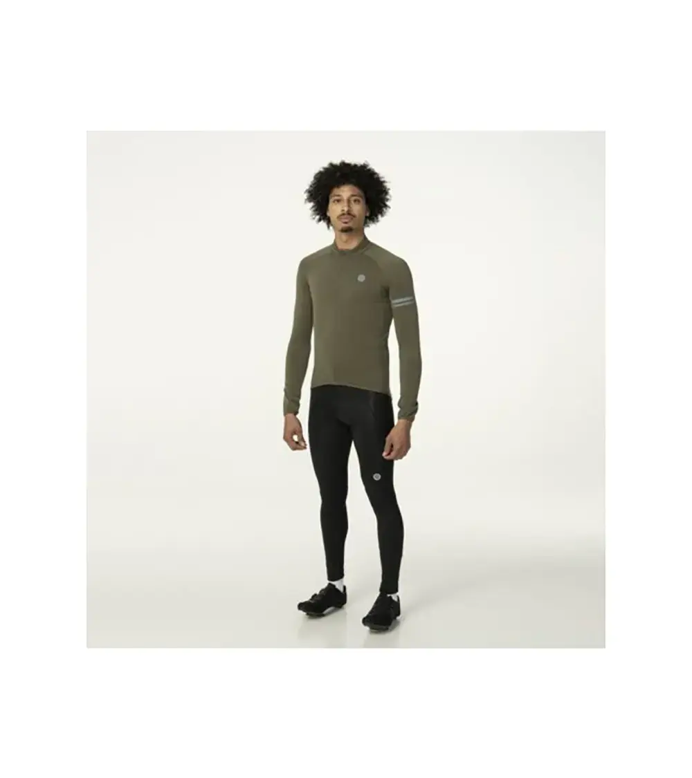 Santic Fietsshirt heren fietsshirt lange mouwen slim voor lente