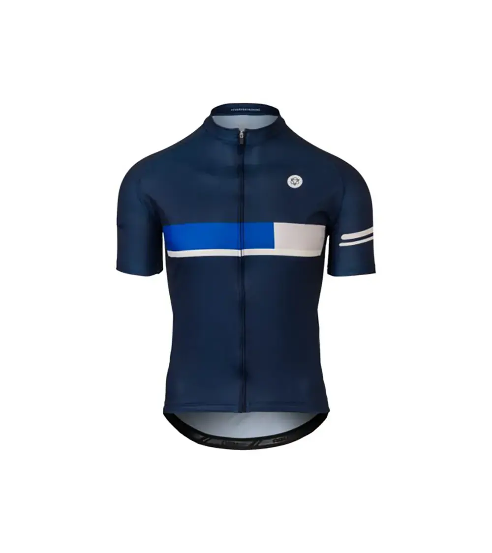 AGU Key Fietsshirt Korte Mouwen Blauw Heren