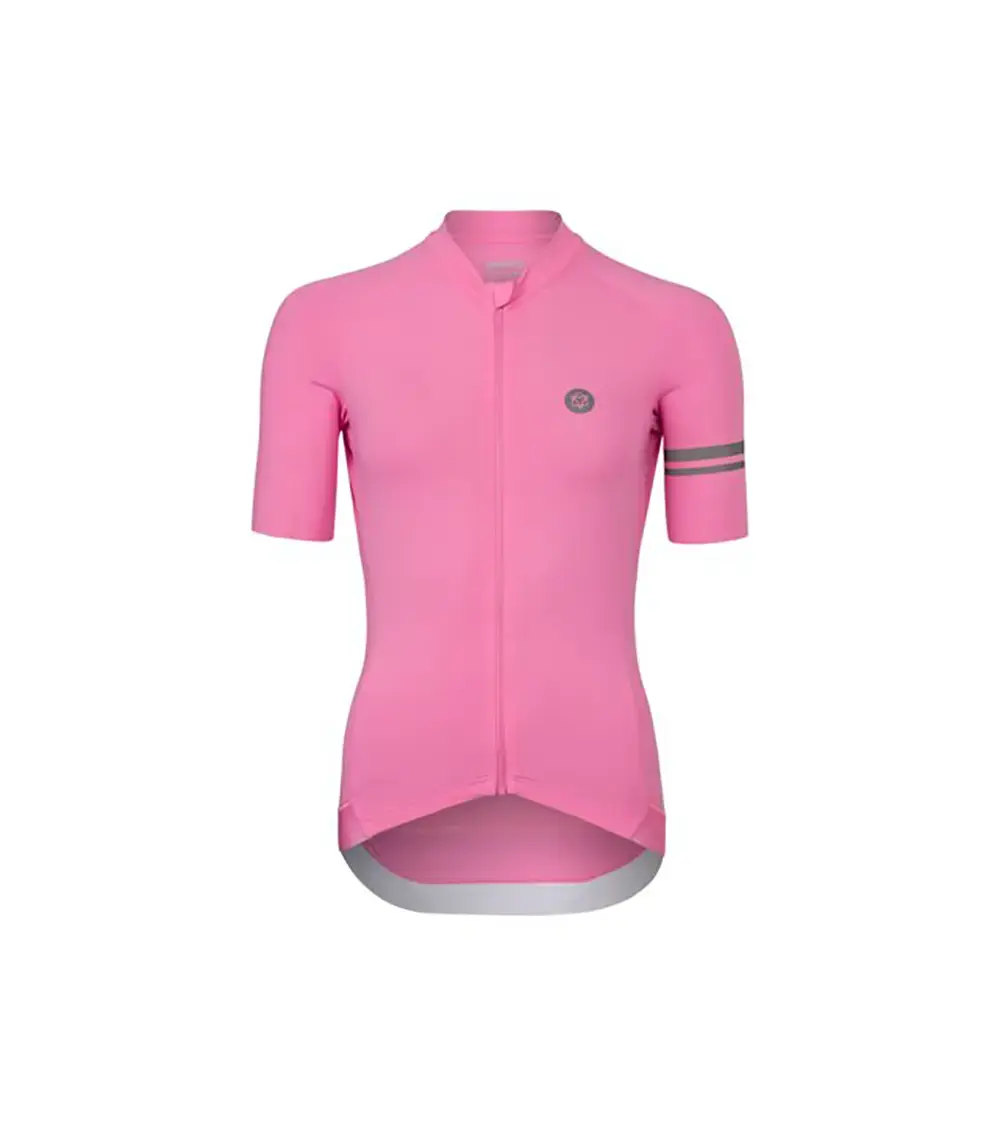 AGU Solid Performance Fietsshirt Korte Mouwen Roze Dames