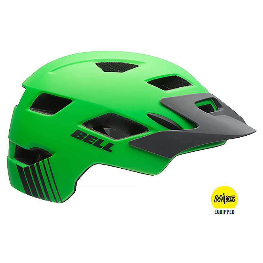 Bell Sidetrack Youth MIPS MTB Fietshelm Mat Groen koop je bij