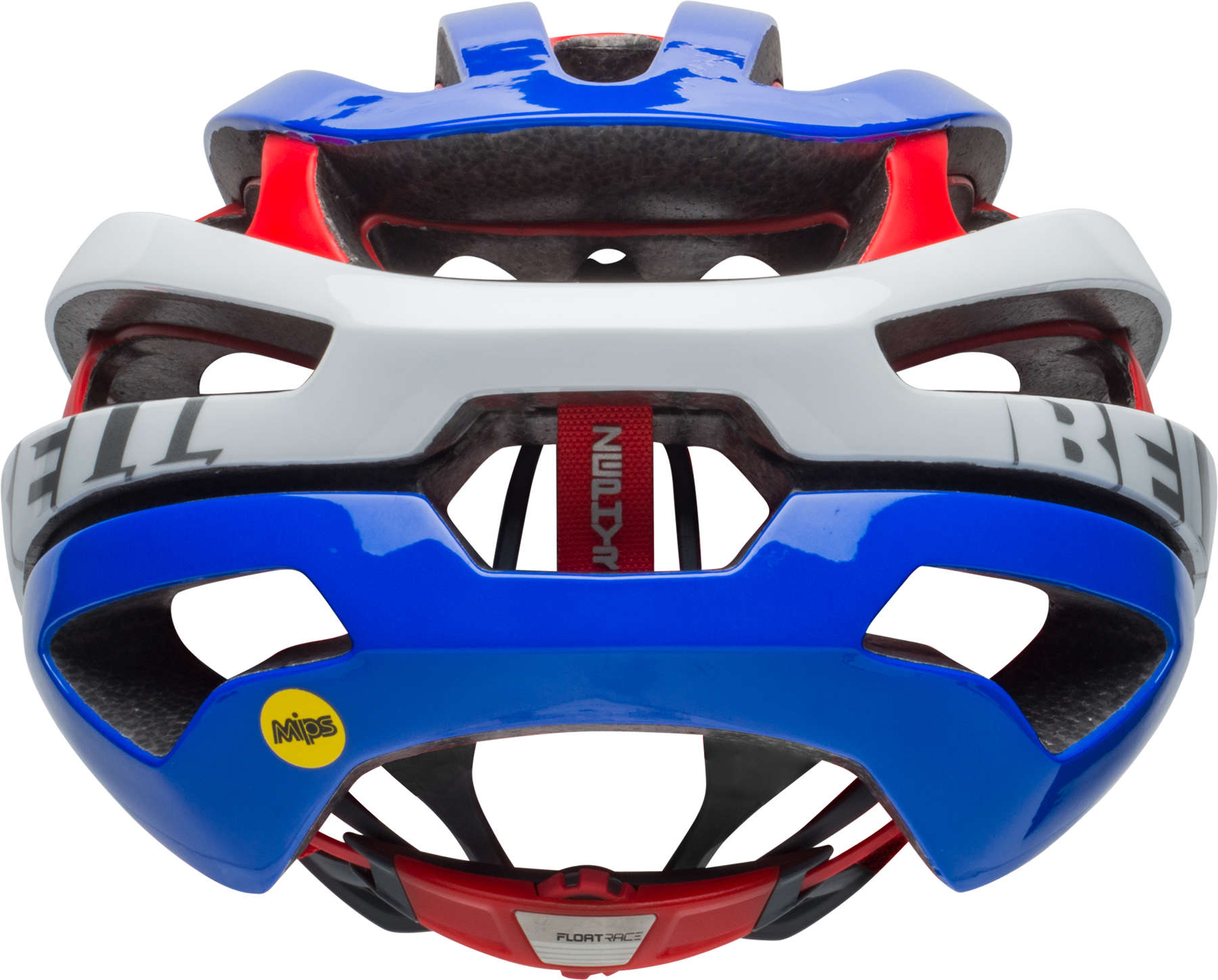 Zephyr MIPS Race Fietshelm Rood Wit Blauw