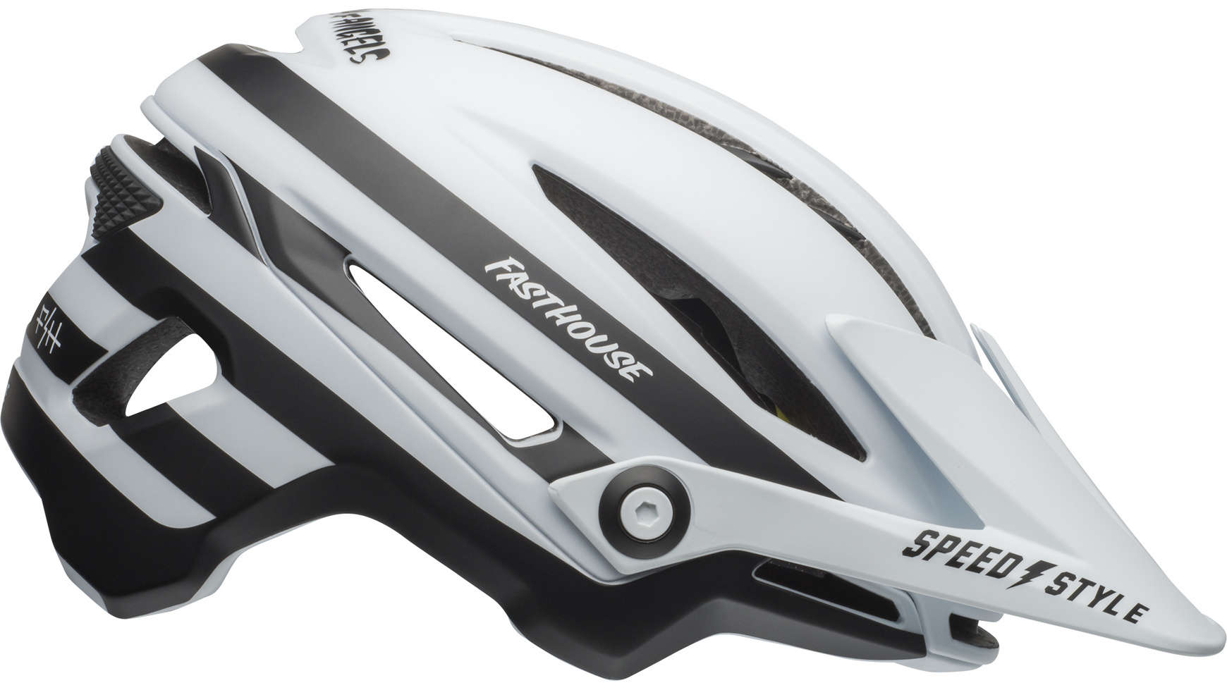 Sixer MIPS MTB Fietshelm Mat Wit Zwart
