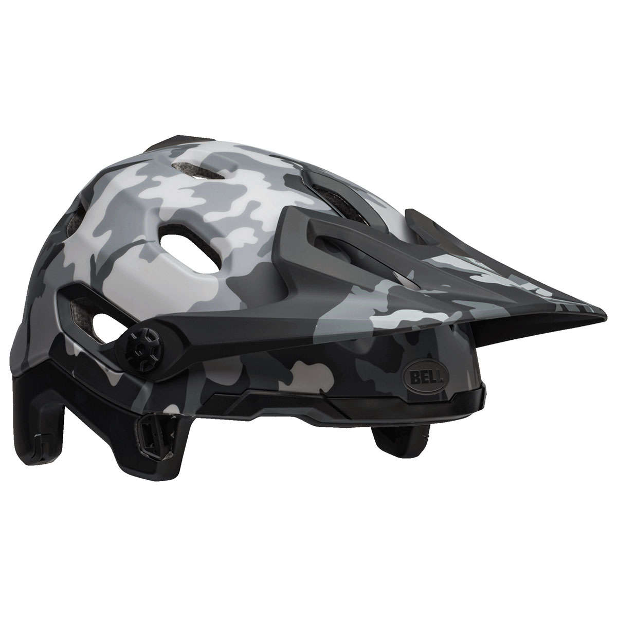 Bell Super DH Spherical MTB/Downhill Fietshelm Zwart/Grijs Camo