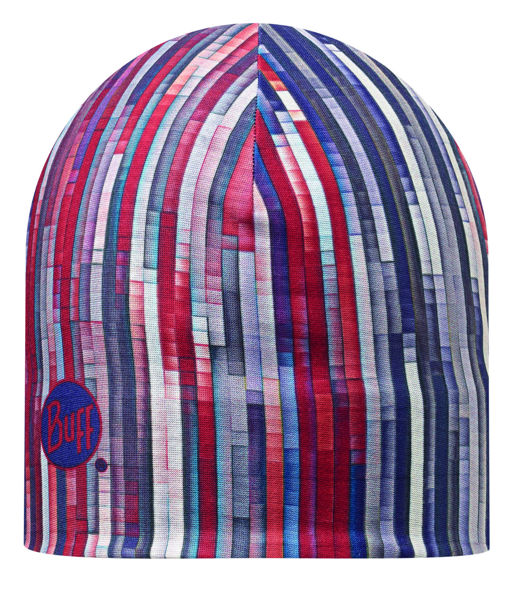 Buff Microfiber Reversible Hat Painterly Rood/Grijs/Blauw