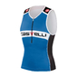 Castelli Core Triathlon Shirt Zonder Mouwen Blauw Heren