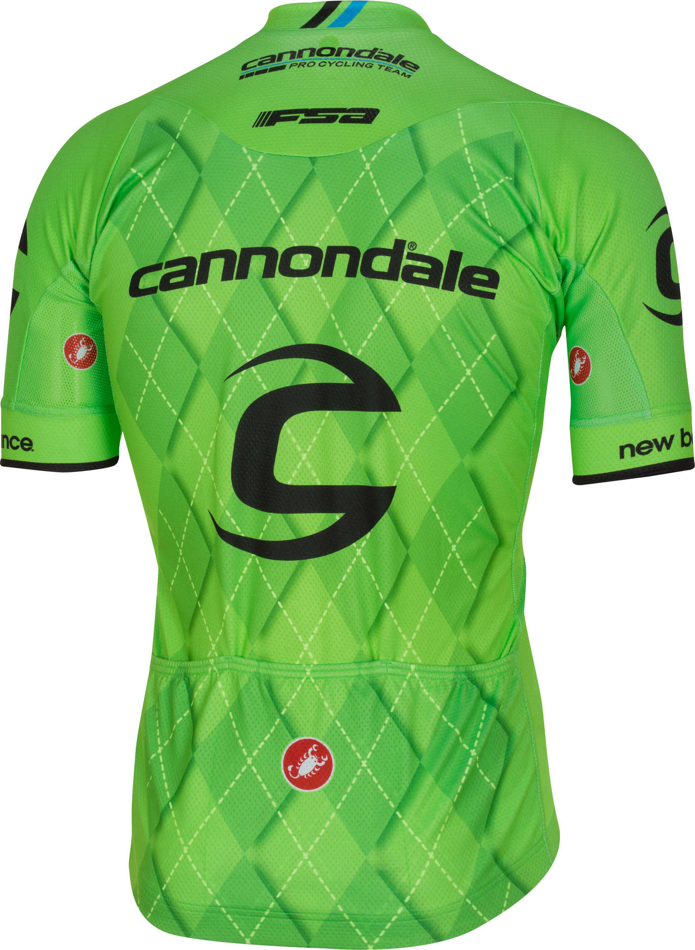 Castelli Cannondale Team 2.0 Fietsshirt Korte Mouwen Groen
