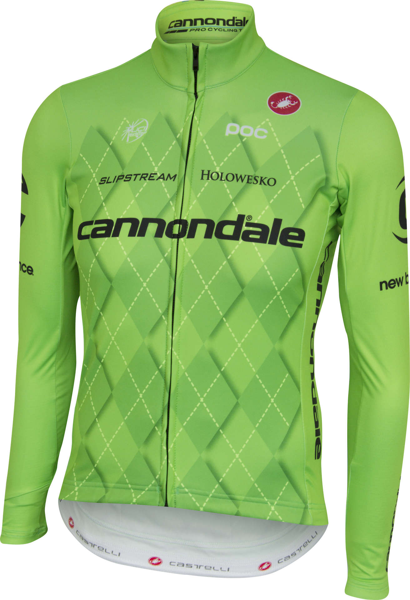 Castelli Cannondale Thermal Fietsshirt Lange Mouwen Groen