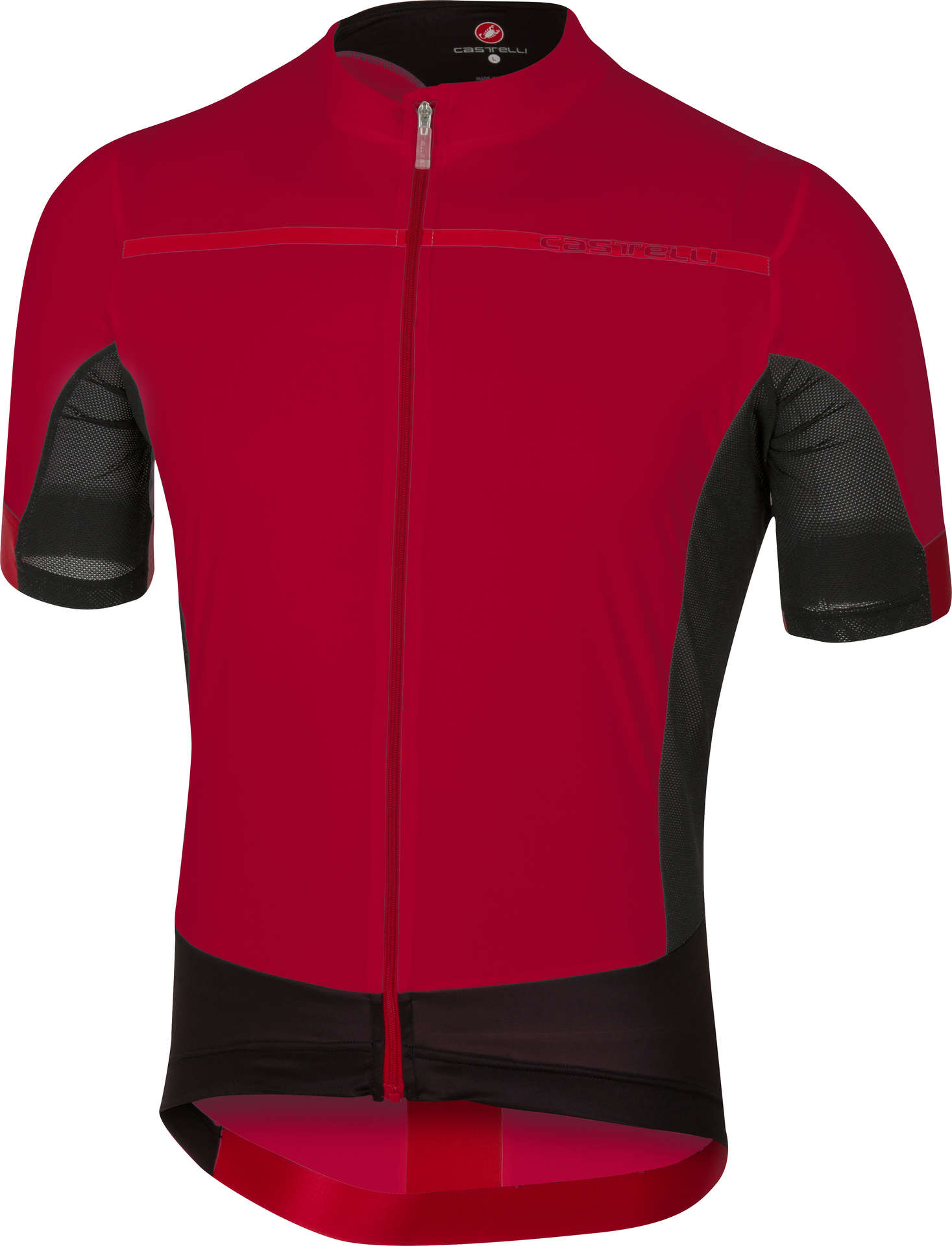 Castelli Forza Pro Fietsshirt Korte Mouwen Rood/Zwart Heren