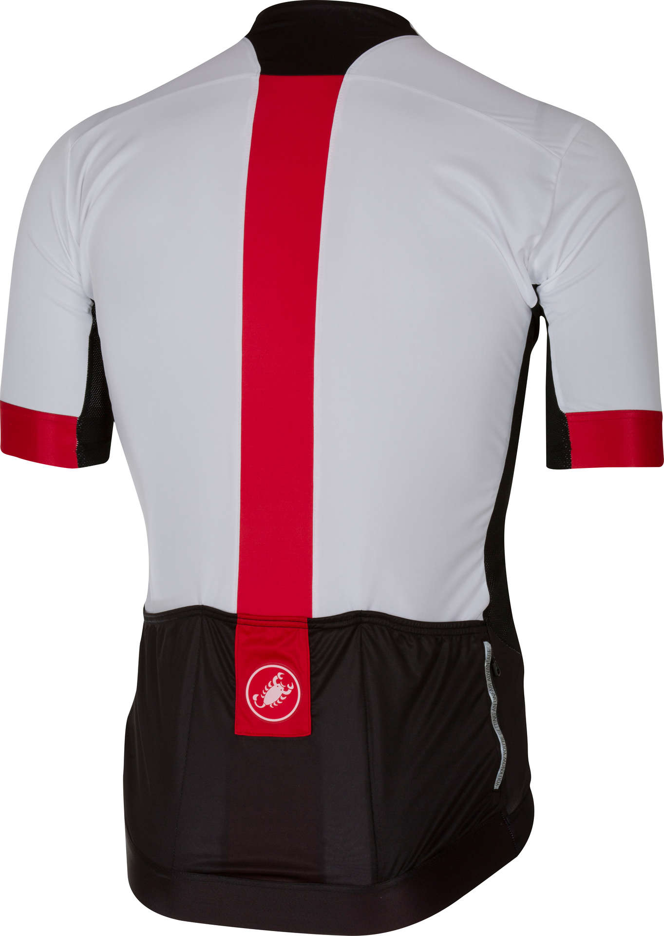 Castelli Forza Pro Fietsshirt Korte Mouwen Wit/Rood/Zwart Heren