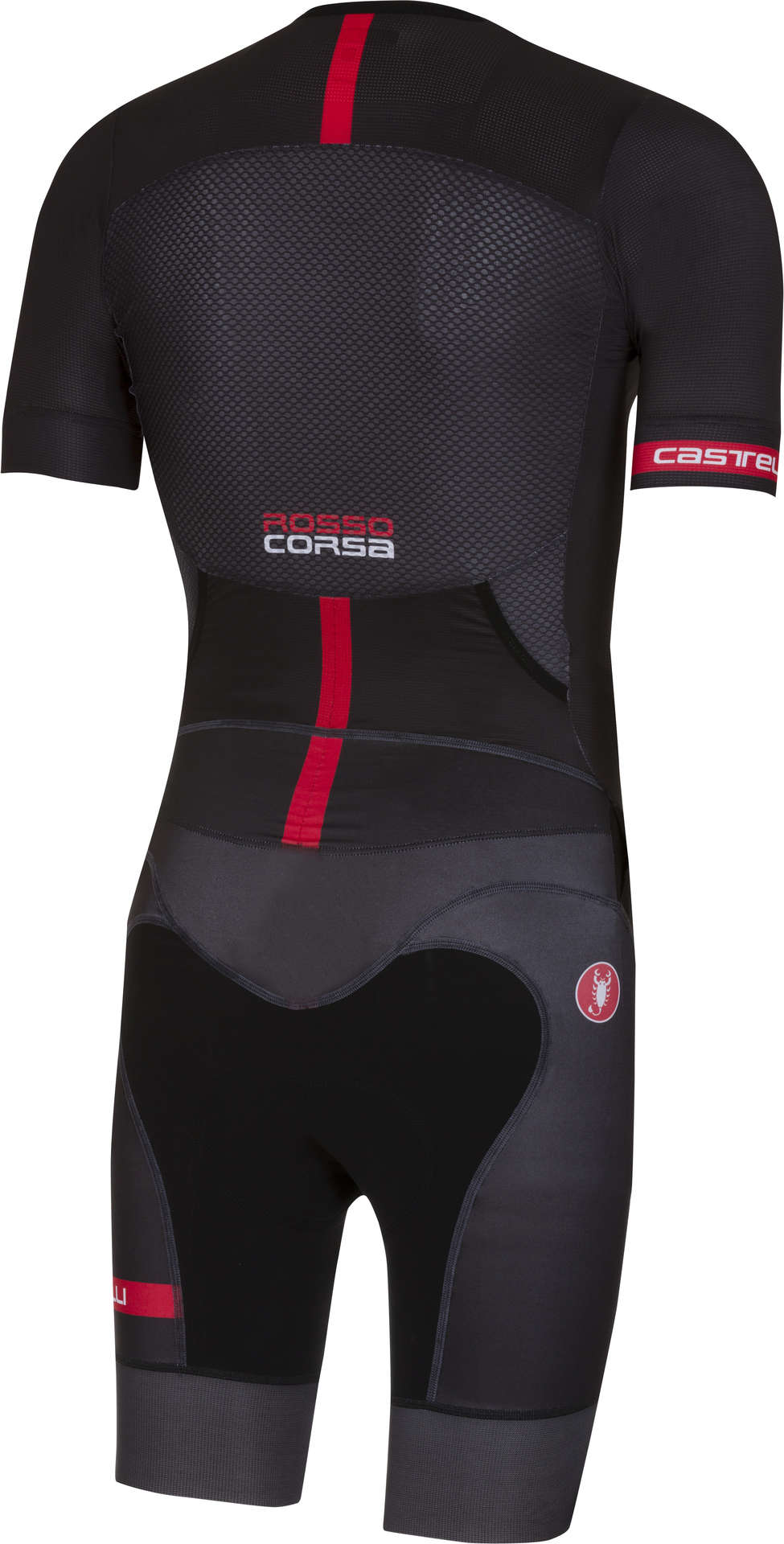 Castelli Free Sanremo Triathlon Suit Korte Mouwen Zwart/Rood Heren koop