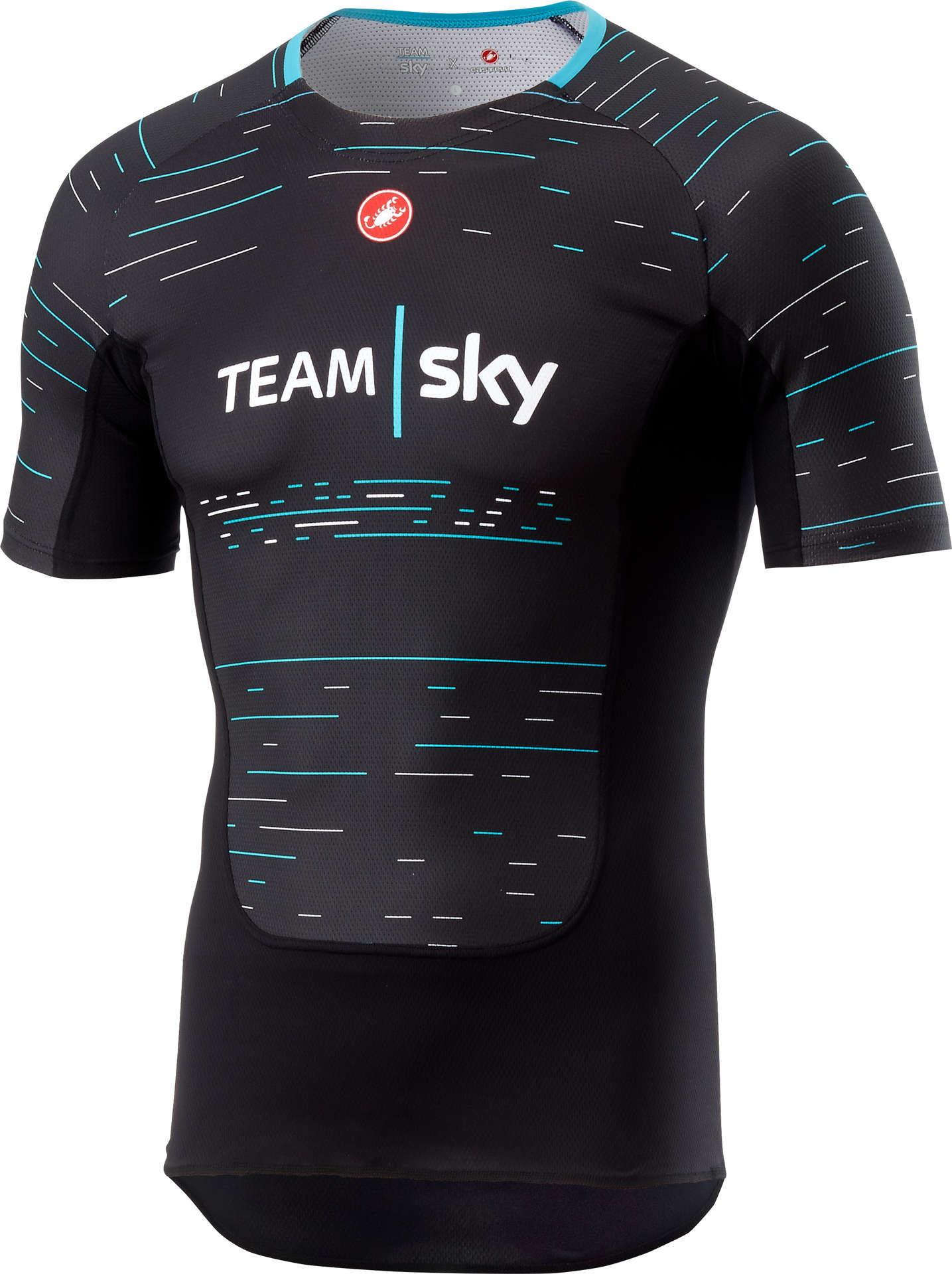 Castelli Team Sky Prosecco Ondershirt Korte Mouwen Zwart Heren