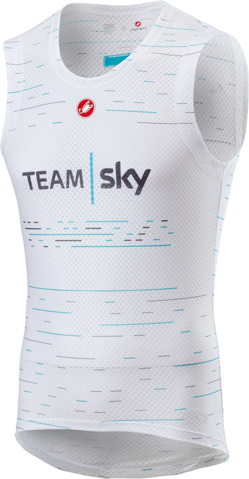 Castelli Team Sky Pro Mesh Ondershirt Zonder Mouwen Wit