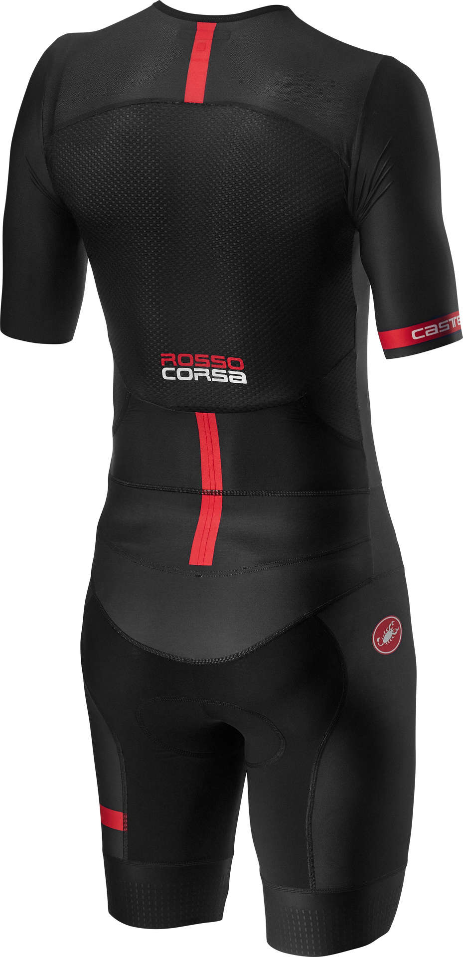 Castelli Free Sanremo 2 Triathlon Suit Korte Mouwen Zwart/Rood Heren
