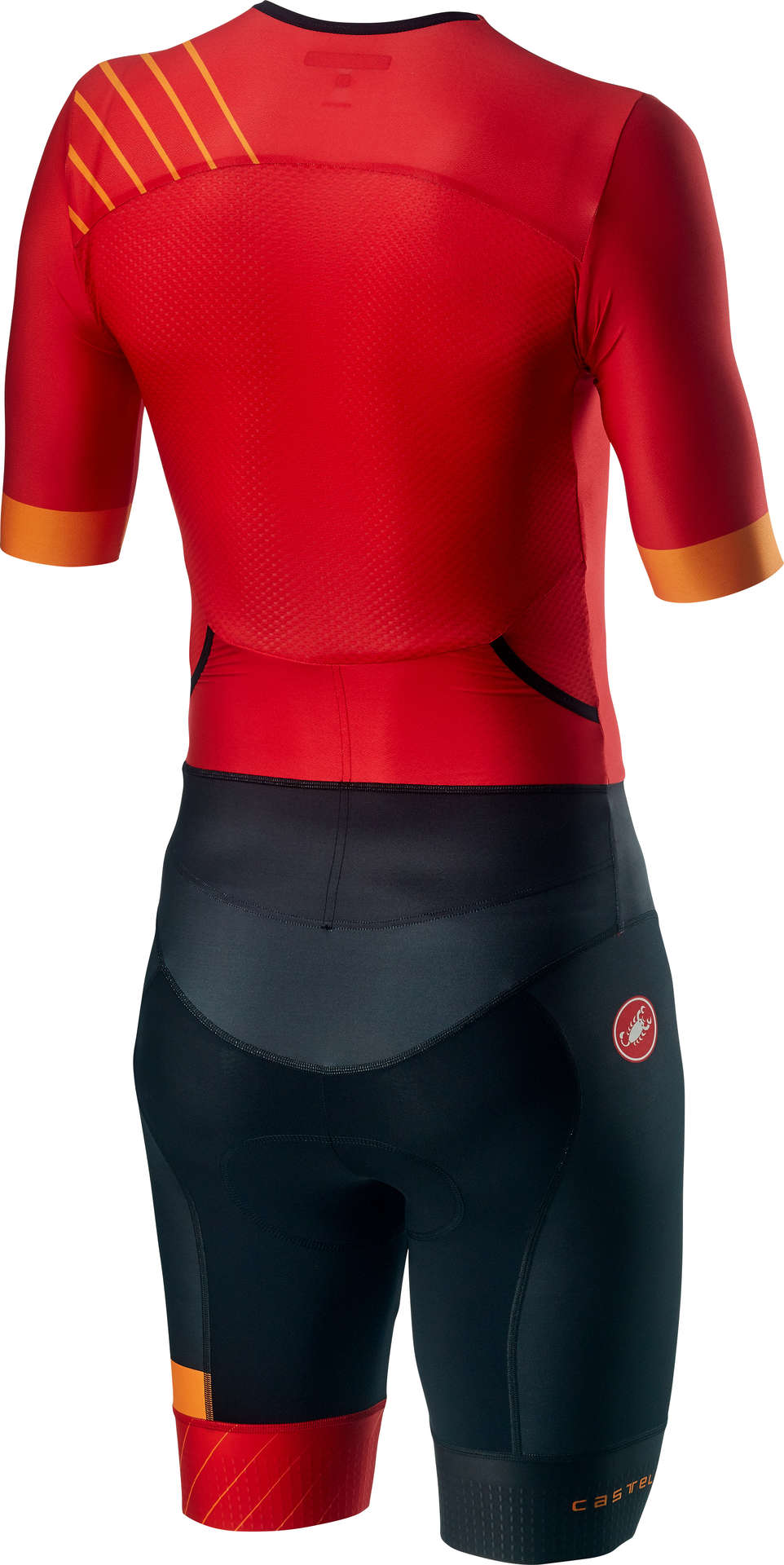 Castelli Free Sanremo 2 Triathlon Suit Korte Mouwen Rood/Zwart Heren