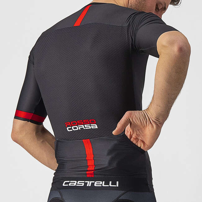 Castelli Free Speed 2 Race Triathlon Shirt Korte Mouwen Zwart Heren
