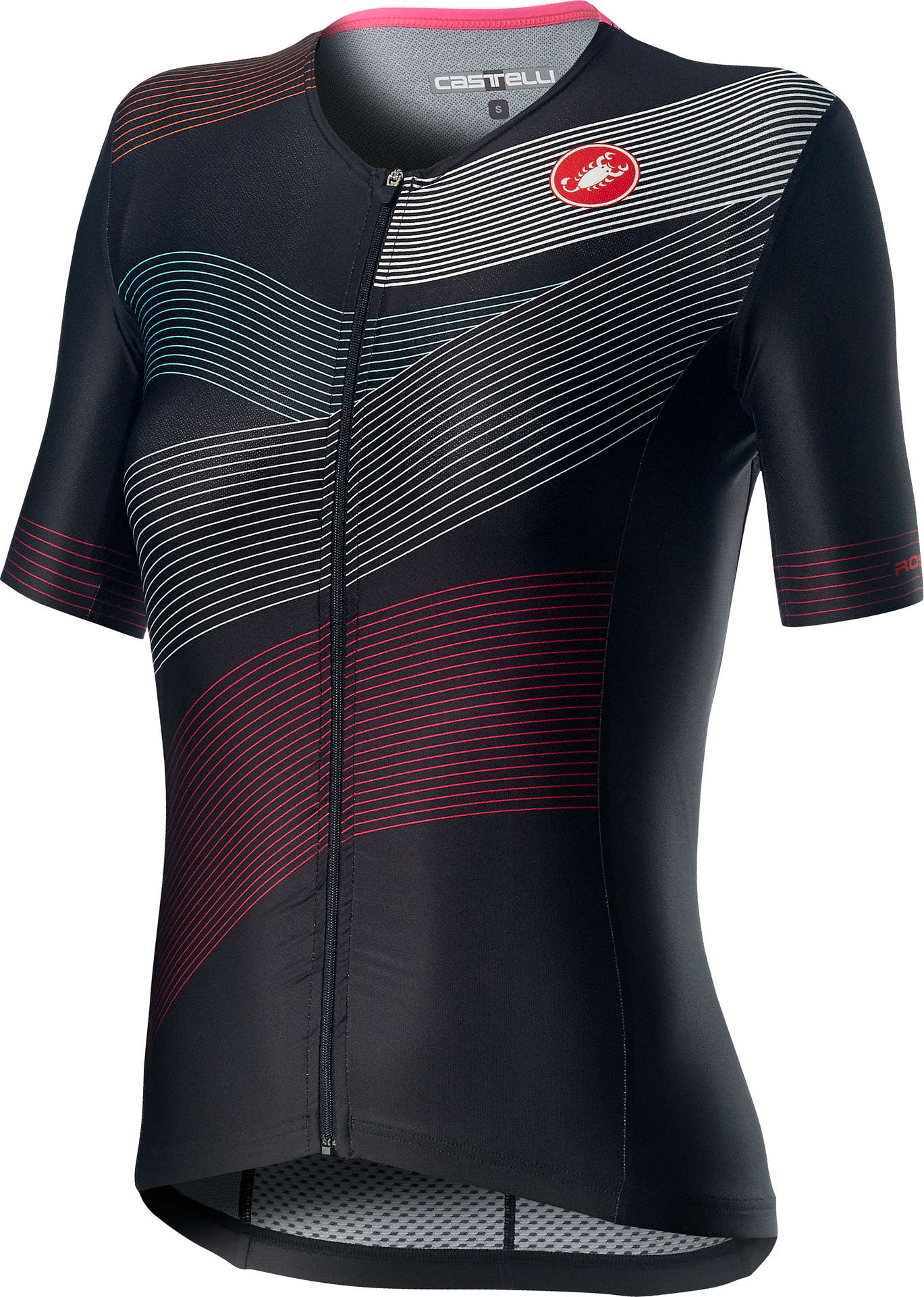 Castelli Free Speed 2 Race Triathlon Shirt Korte Mouwen Zwart/Multi Dames