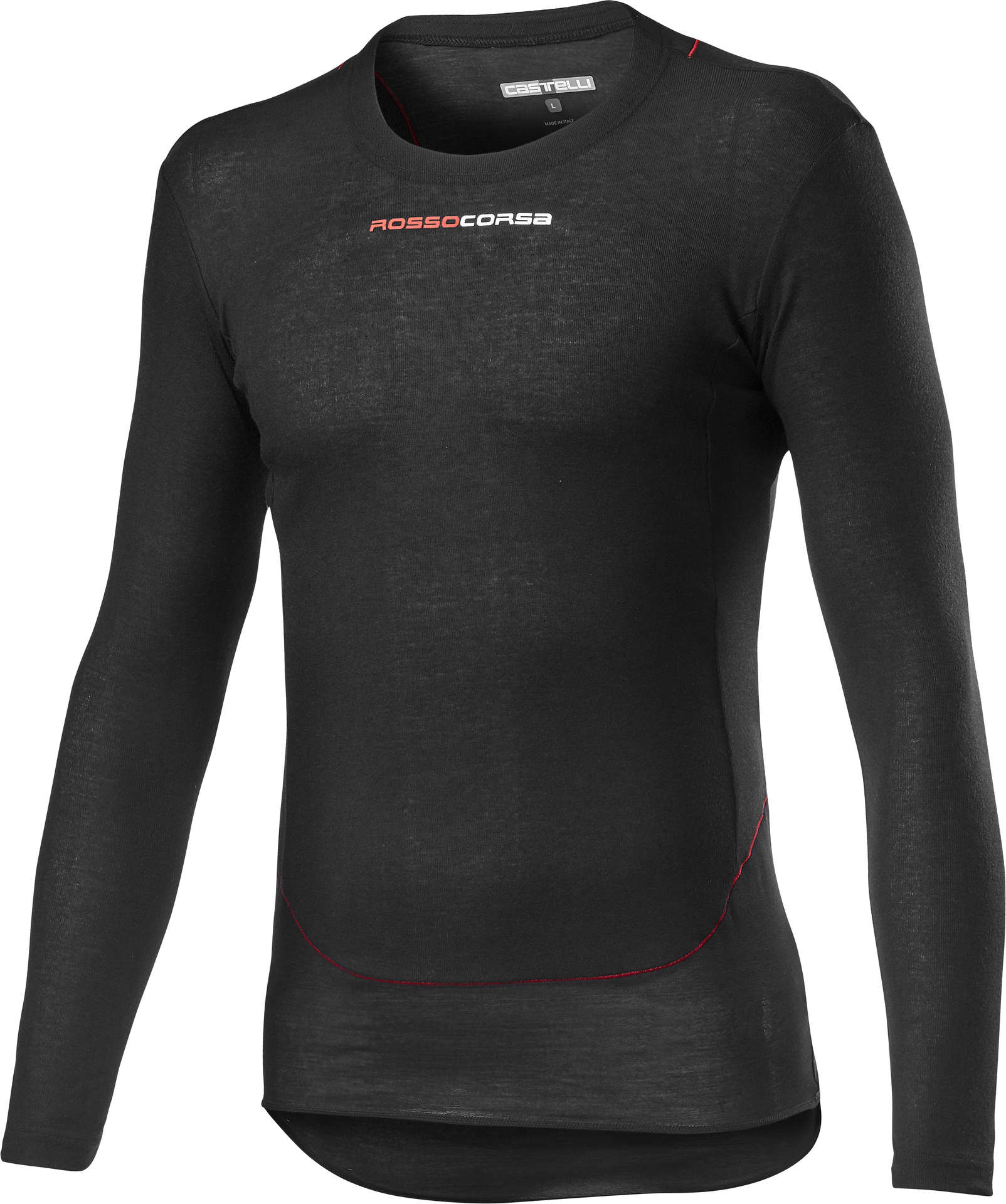 Castelli Prosecco Tech Thermoshirt Lange Mouwen Zwart Heren