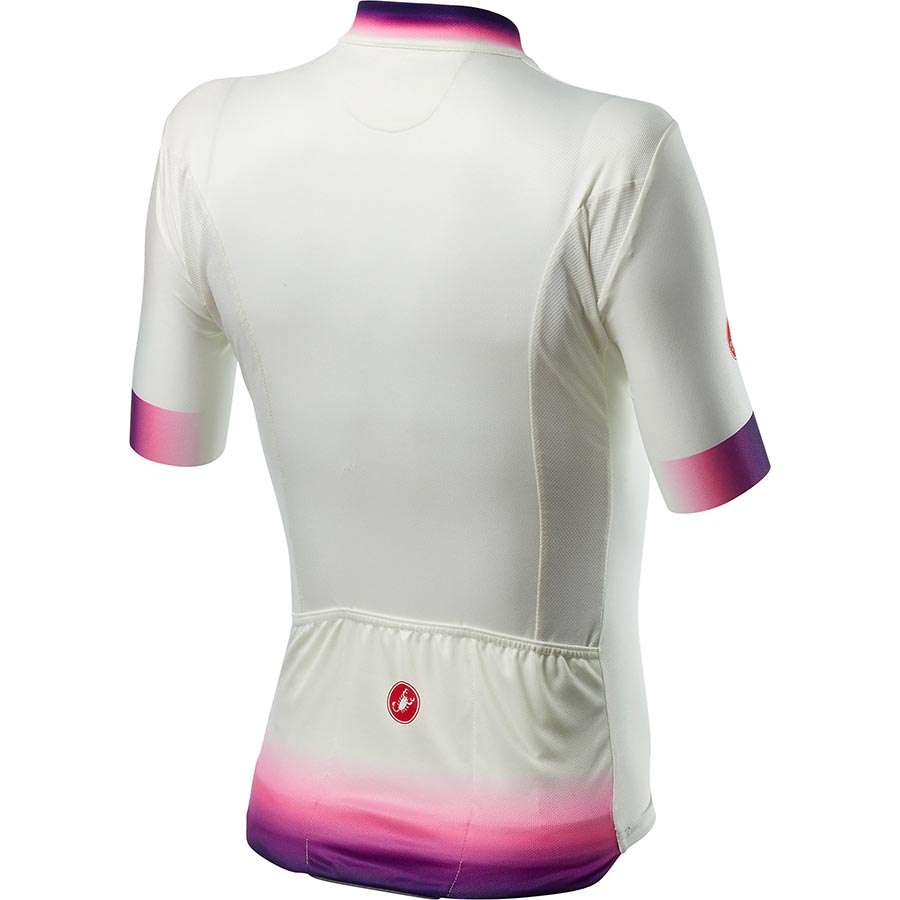 Castelli Gradient Fietsshirt Korte Mouwen Wit/Roze Dames